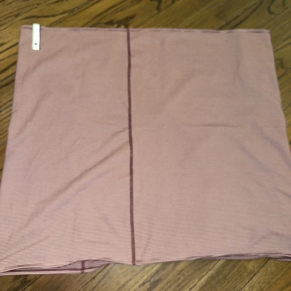 Lululemon Vinyasa Wrap Snap Scarf‎ Convertible Knit Red Cream Stripe One Size